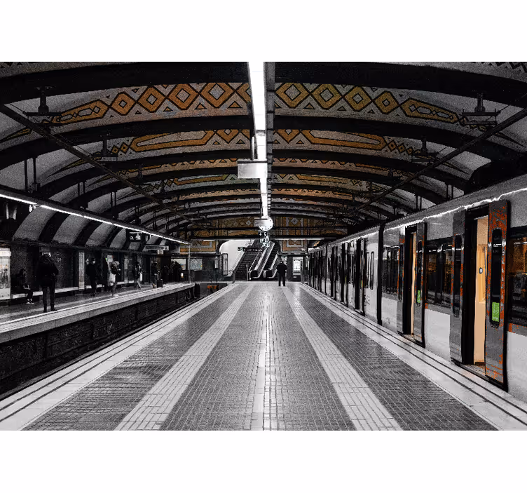Subway Station Architecture wall mural city - TenStickers