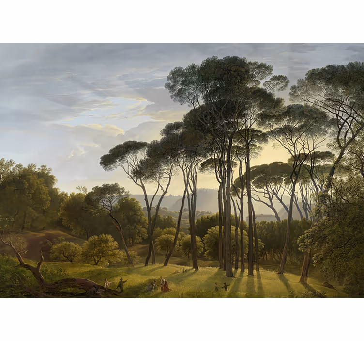 Italian forest landscape Forest Wall Mural - TenStickers