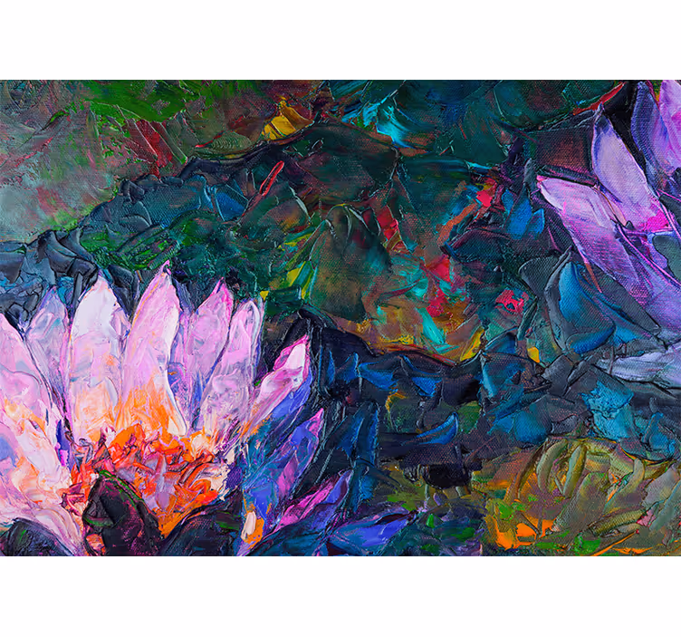 Lively Blossom Composition flowers wall mural - TenStickers