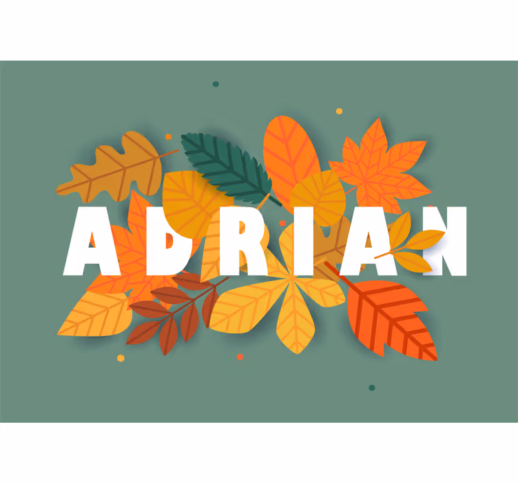 Autumn Leaf Arrangement other flowers wall mural - TenStickers