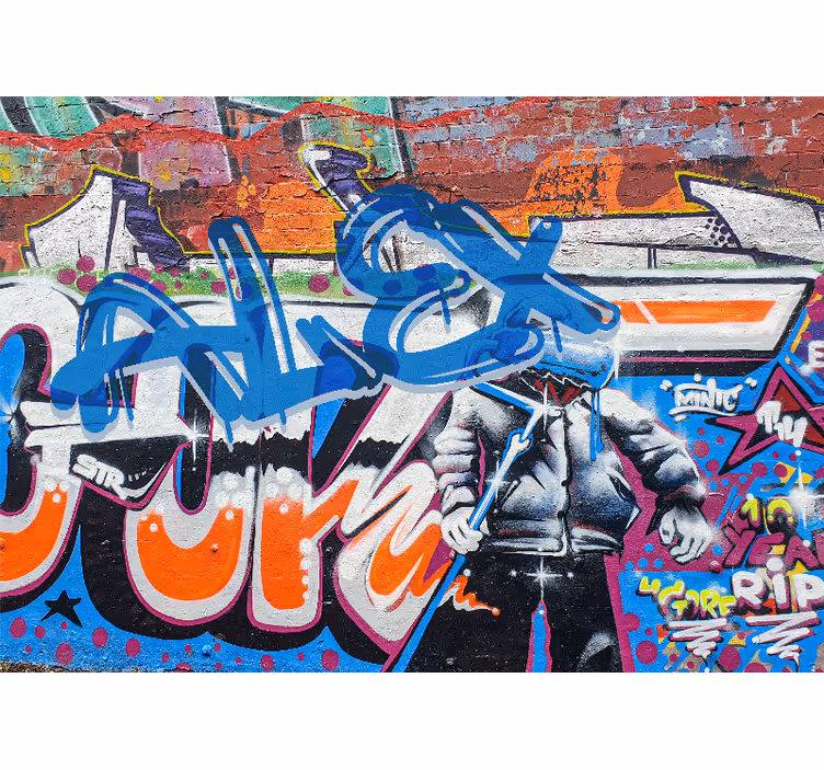 City Vibe Fashion urban art wall mural - TenStickers