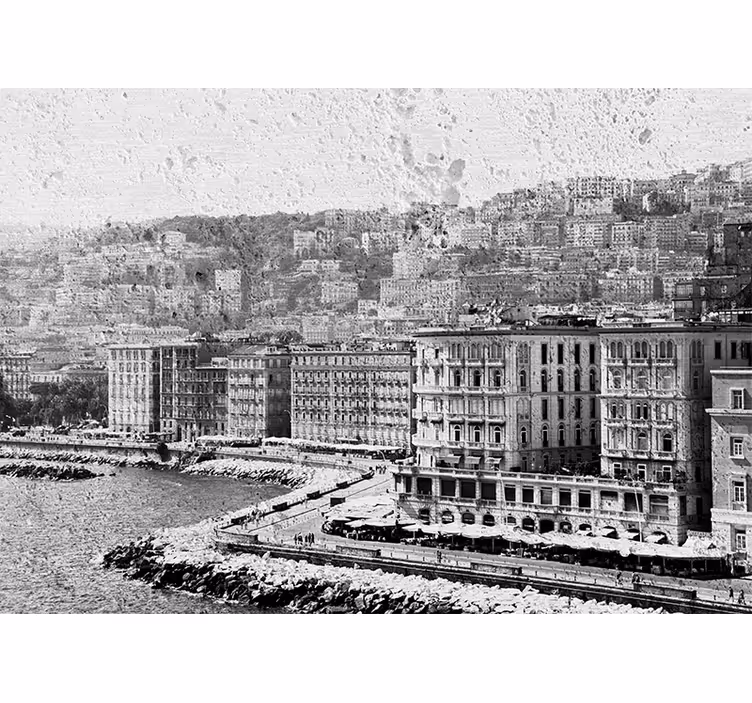 Naples Coastal View wall mural city - TenStickers