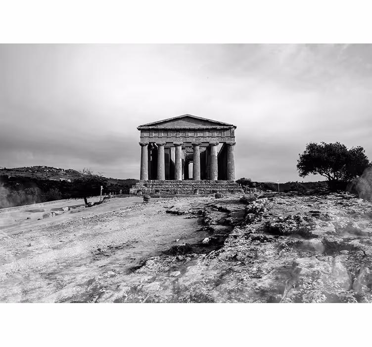 Historic Temple Structure wall mural classic art - TenStickers