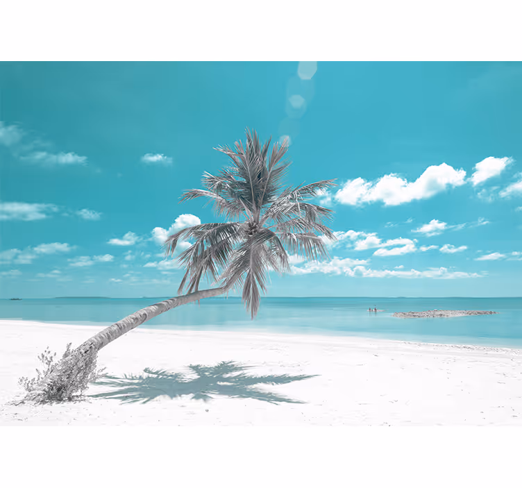 Tropical Beach Paradise sea wall mural - TenStickers