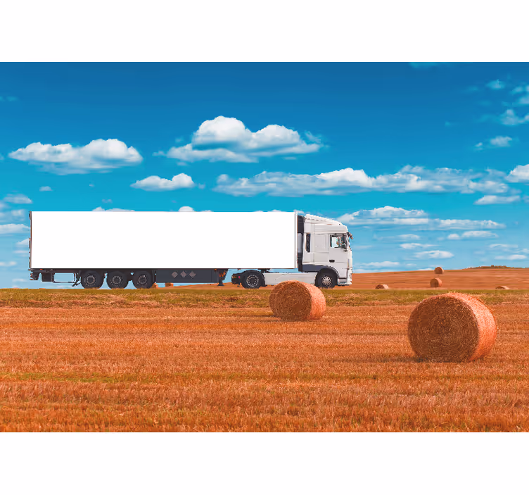 Transporting Hay Bales automotive wall murals - TenStickers