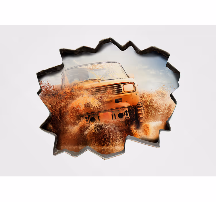 Rusty Off-Roader automotive wall murals - TenStickers