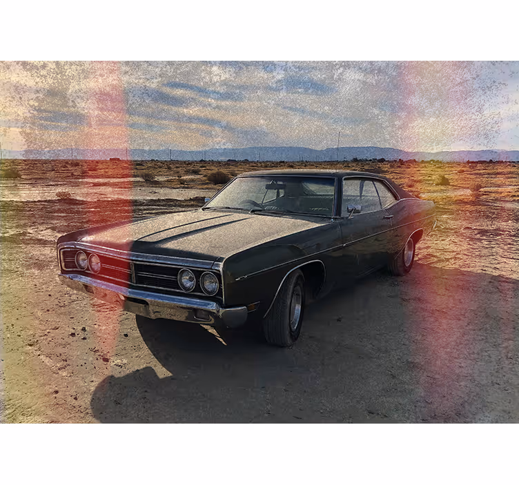 Classic Car Nostalgia automotive wall murals - TenStickers
