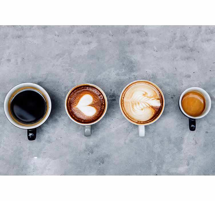 Wall mural music coffee art series - TenStickers