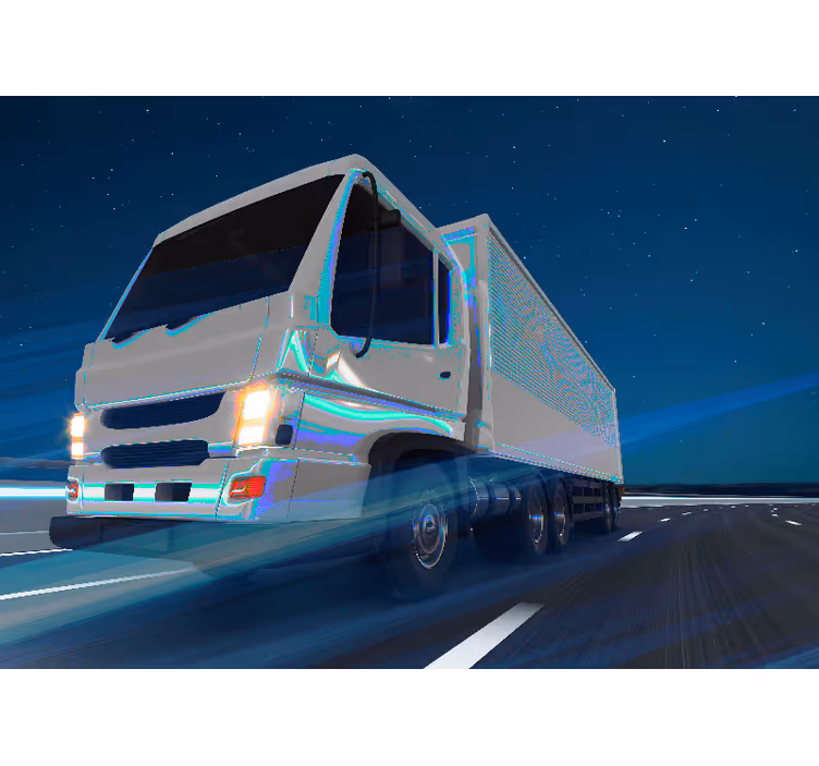 Oversized Truck Motion automotive wall murals - TenStickers