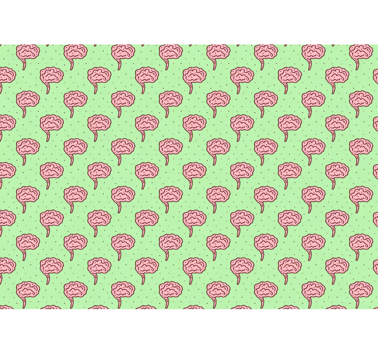 Stylized Brain Blooms other flowers wall mural - TenStickers