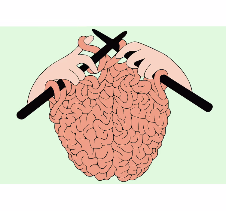 Brain Crafting Concept wall mural text - TenStickers