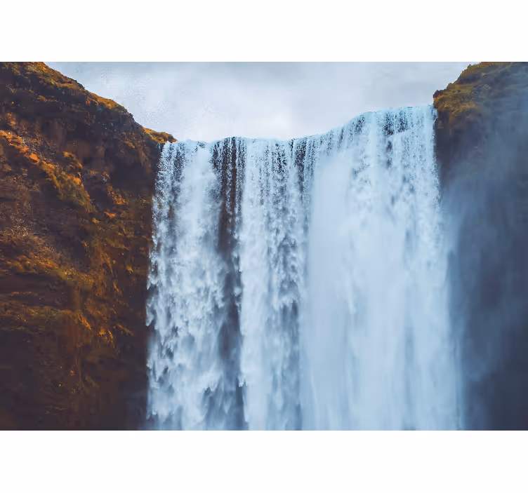 Grand Cascade Stream waterfall wall mural - TenStickers