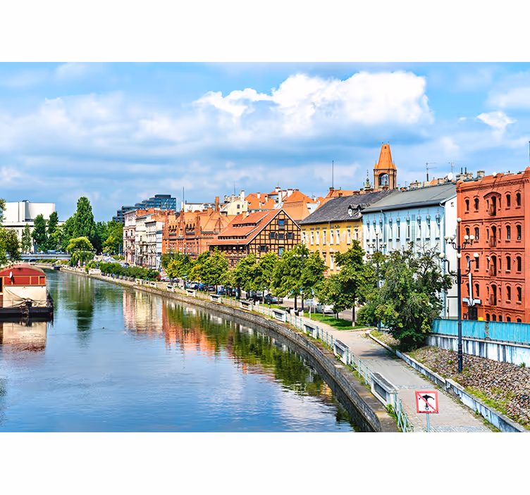 Heritage Urban Landscape Reflection wall mural city - TenStickers