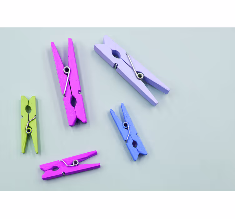 Colorful Clothespins Arrangement other wall mural pattern - TenStickers