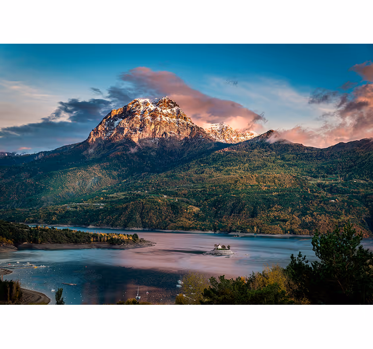 Landscape wall mural grand alpine scenery - TenStickers