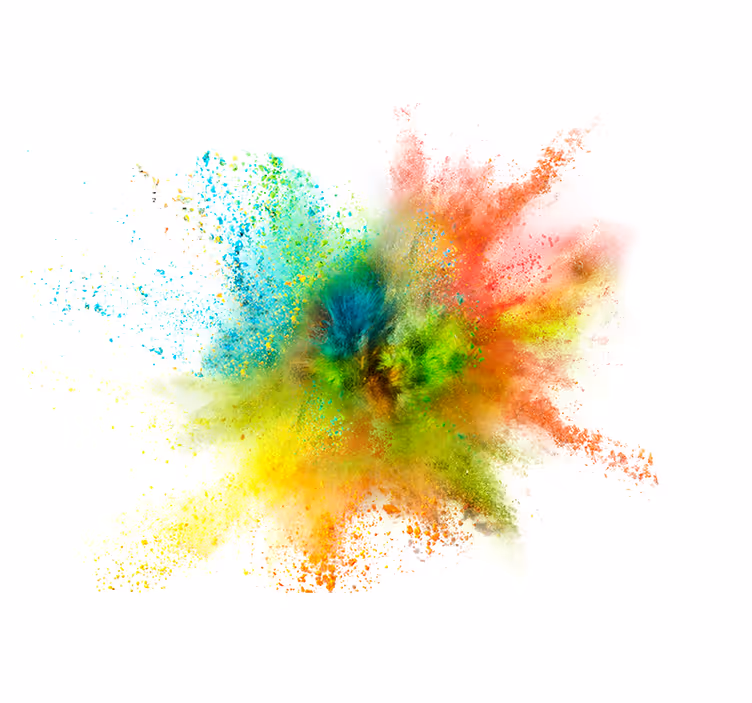 Abstract mural wallpaper colorful splash design - TenStickers