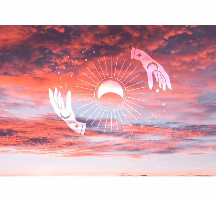 Wall mural text cosmic embrace - TenStickers