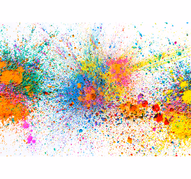 Vibrant Color Explosion abstract mural wallpaper - TenStickers