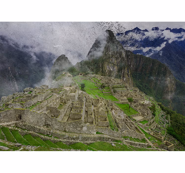 Wall mural city machu picchu ruins - TenStickers