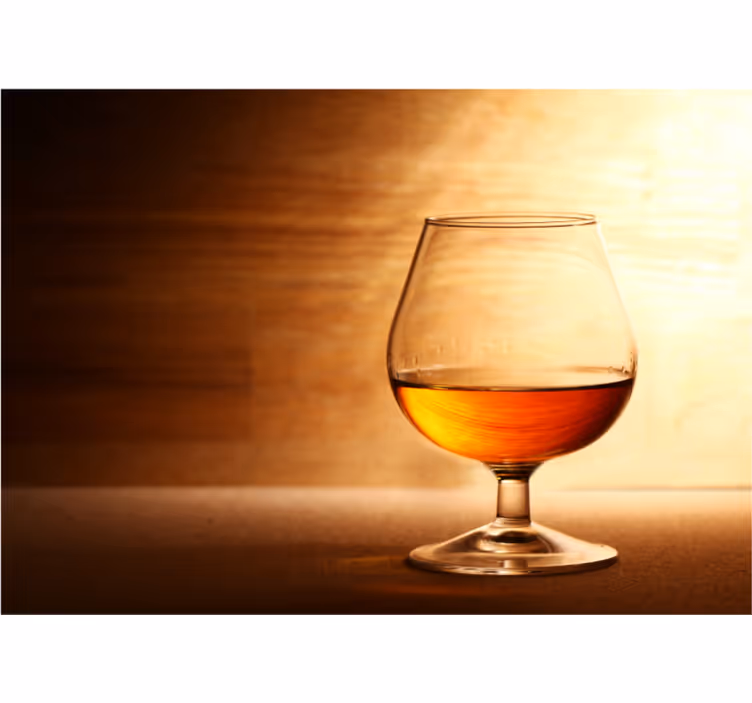 Automotive wall murals glass of liquor - TenStickers