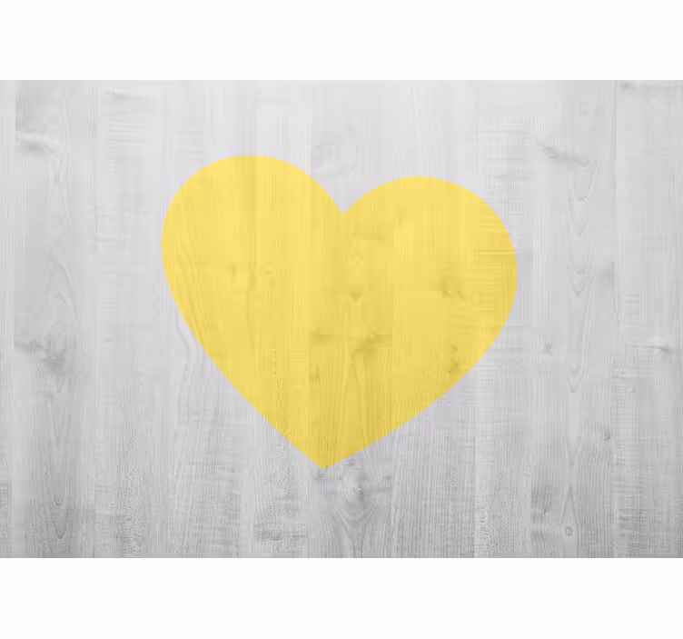 Love wall mural heart emblem - TenStickers