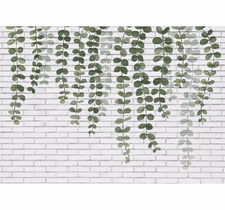 Trees wall mural with lush greenery - TenStickers