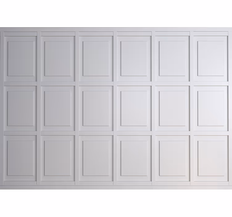 Brick mural wallpaper with elegant panel design - TenStickers