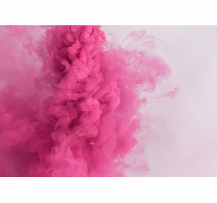 Puffy pink clouds abstract mural wallpaper - TenStickers
