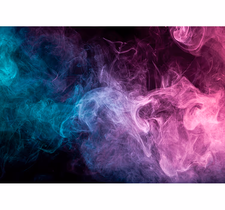 Wall mural pattern flowing smoke design - TenStickers
