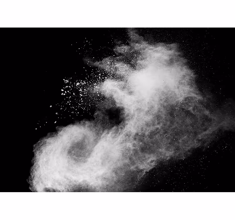 3d mural wallpaper smoke cloud design - TenStickers