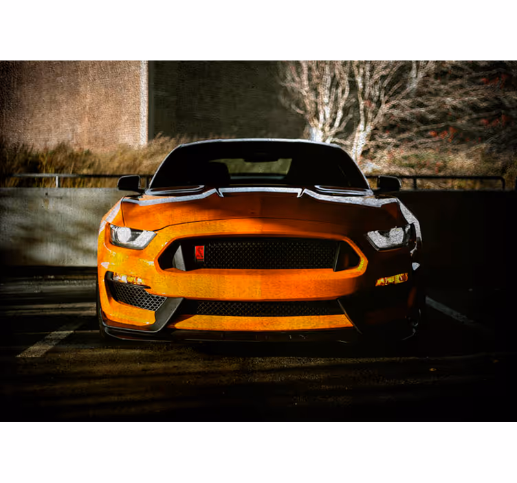 Sleek muscle car automotive wall murals - TenStickers