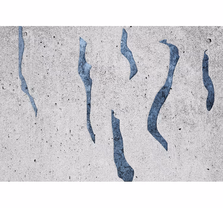 Flowing Blue Patterns wall mural pattern - TenStickers