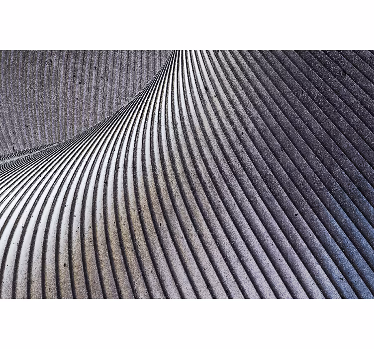 Curved sand patterns wall mural pattern - TenStickers