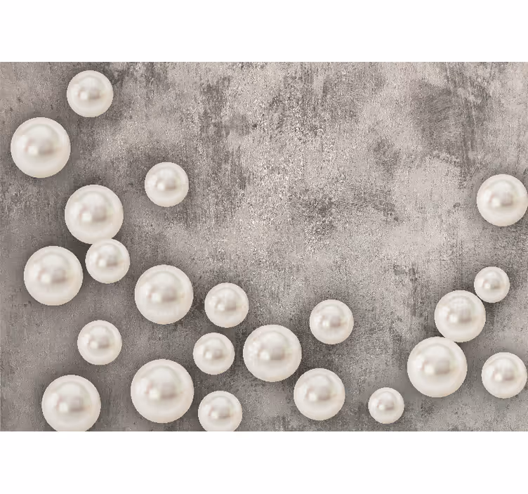 Other wall mural pattern delicate pearl design - TenStickers