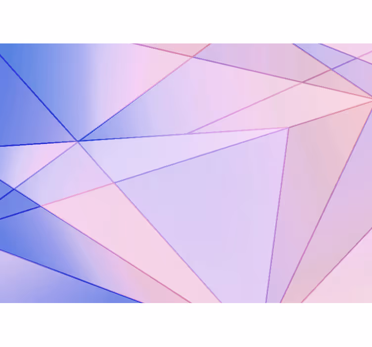 Abstract mural wallpaper in geometric color play - TenStickers