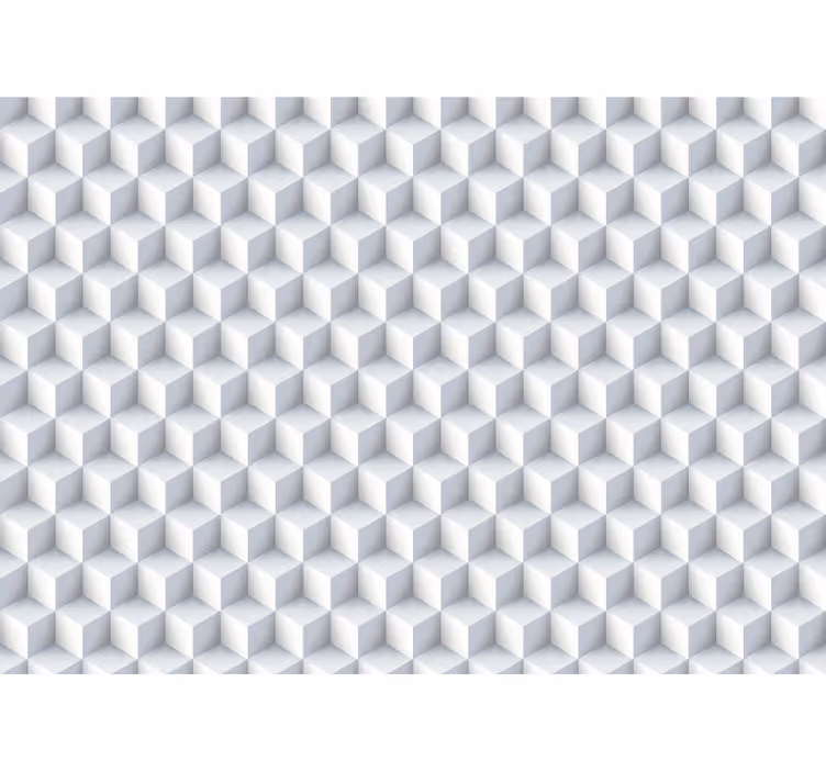 3d mural wallpaper cube pattern design - TenStickers