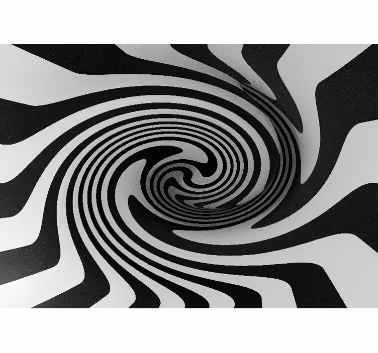 Abstract mural wallpaper spiral illusion effect - TenStickers