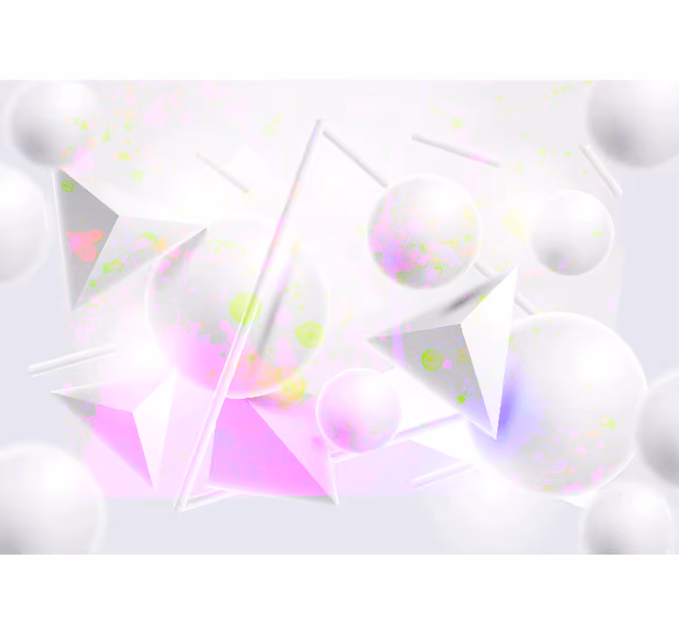 Abstract mural wallpaper geometric shapes fusion - TenStickers