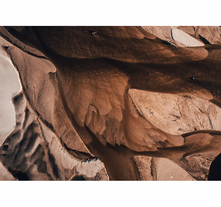 Abstract mural wallpaper textured sand patterns - TenStickers
