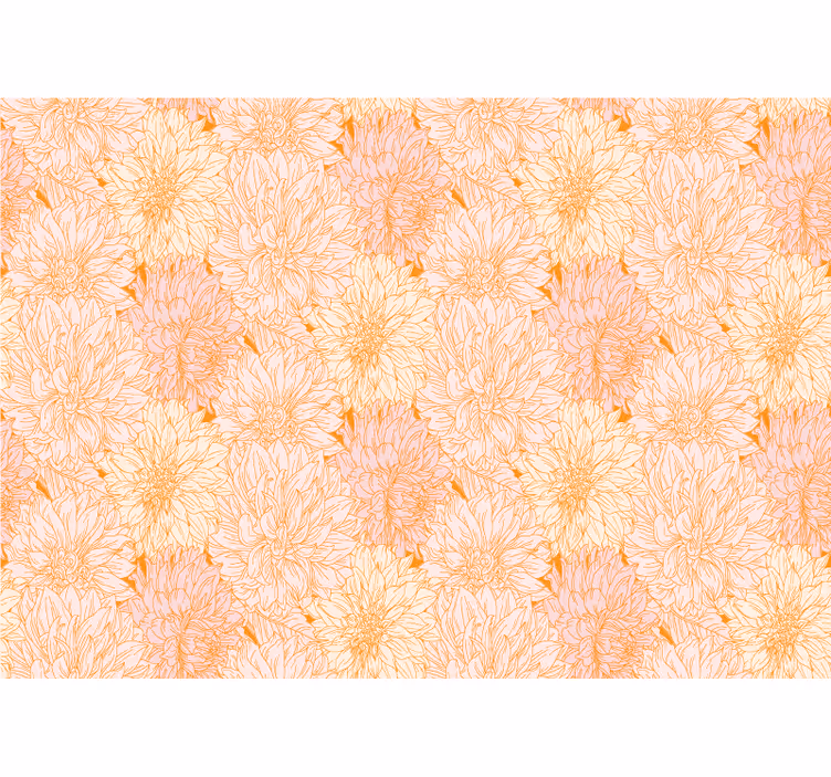 Flowers wall mural with delicate floral design - TenStickers