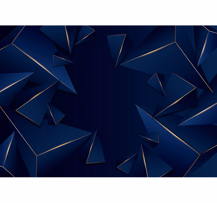 Abstract mural wallpaper geometric shard design - TenStickers