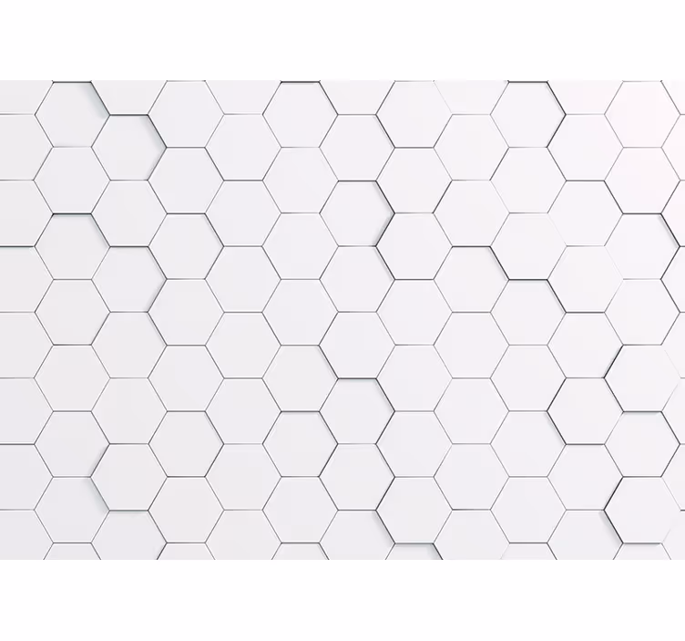 Wall mural pattern hexagonal design - TenStickers