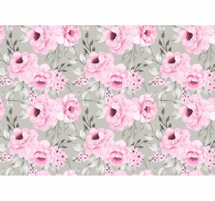 Pastel peonies arrangement flowers wall mural - TenStickers