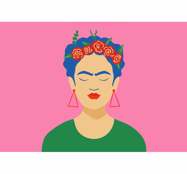 Wall mural people frida kahlo portrait - TenStickers