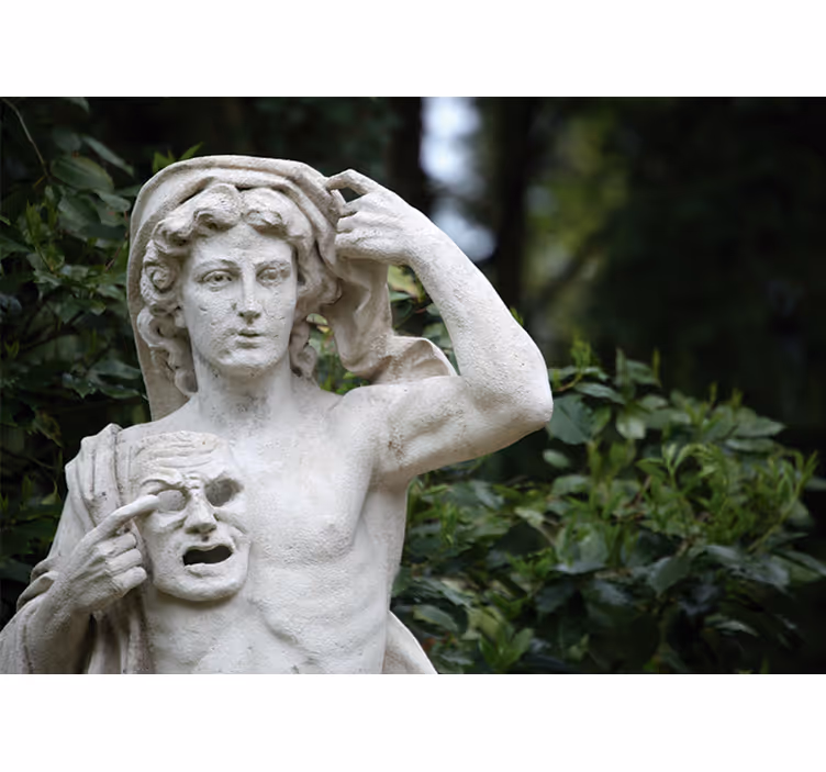 Wall mural classic art classical sculpture showcase - TenStickers
