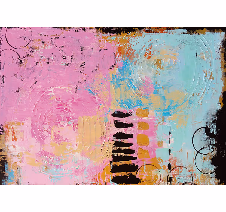 Abstract mural wallpaper abstract colorful swirls - TenStickers