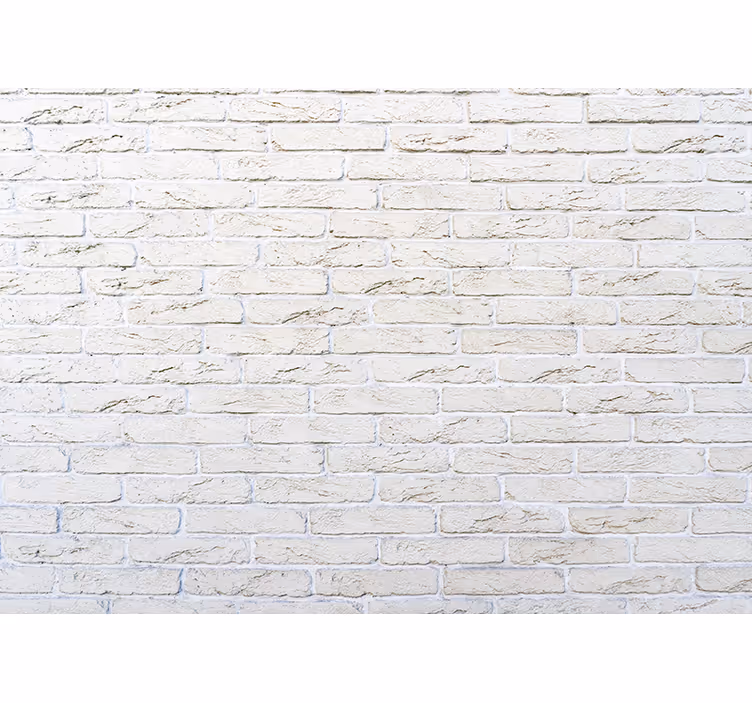 White bricks romantic Wall Murals - TenStickers