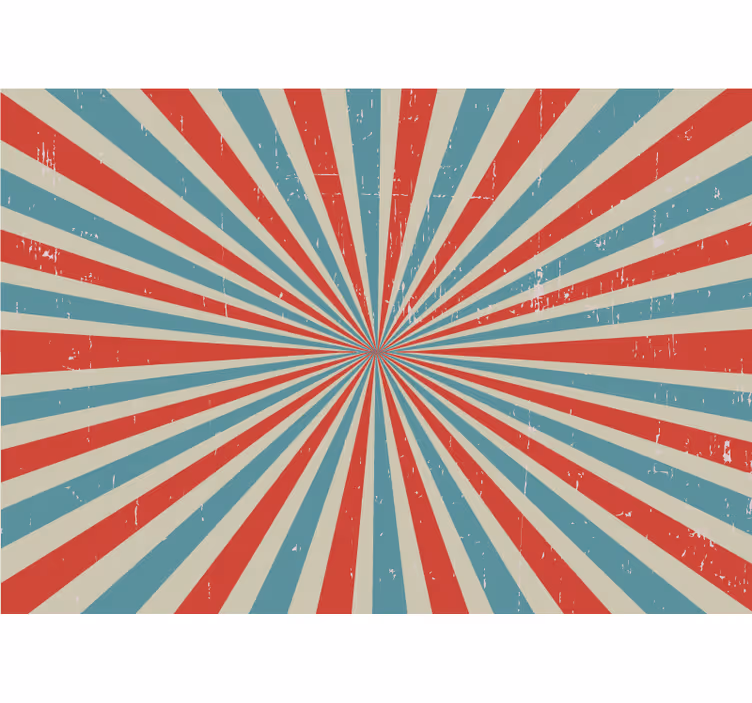 Urban art wall mural radial color explosion - TenStickers