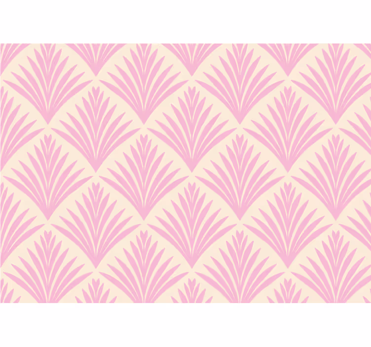 Other wall mural pattern stylized palm leaves - TenStickers