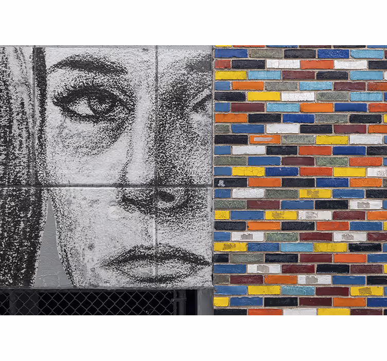 Urban art wall mural unique urban portrait - TenStickers